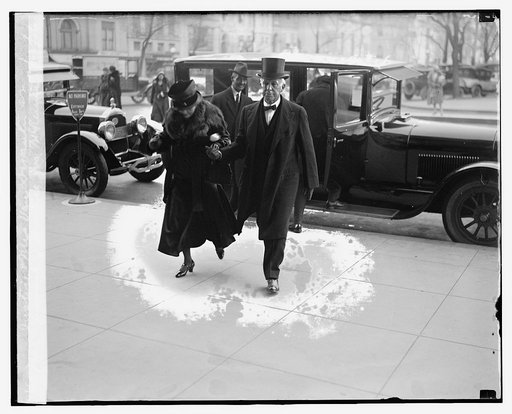 Justice & Mrs. Van Devanter at funeral of Justice Jos. McKenna, 11/22/26