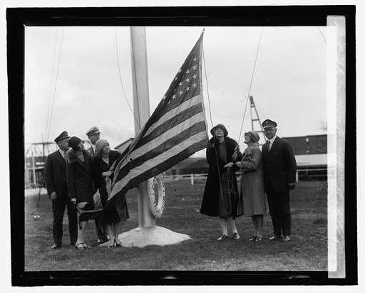Flag raising, Corinthian Yacht Club