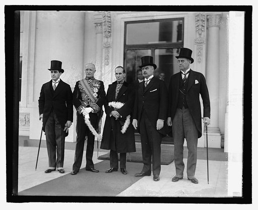 Thos. Stone, Sir Esme Howard, Vincent Massey, J. Butler Knight, M. Mahoney, 2/18/27