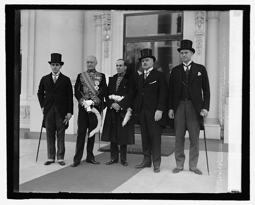 Thos Stone, Sir Esme Howard, Vincent Massey, J. Butler Knight, M. Mahoney, 2/18/27
