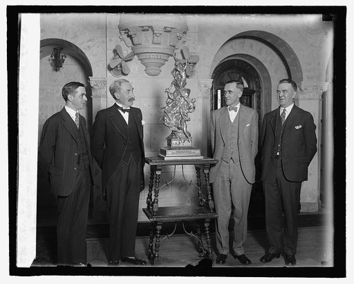 Porter Adams, Baron deCartier, Ward T. Van Arman, Walter W. Morton, 3/26/27