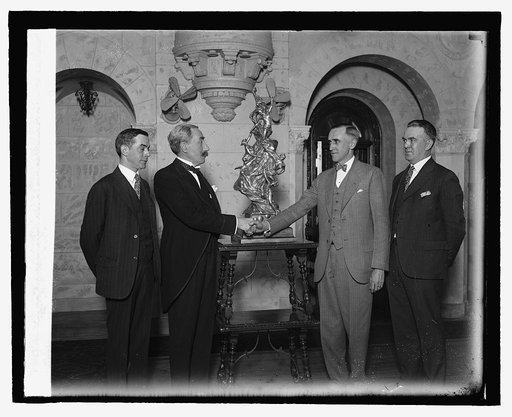 Porter Adams, Baron deCartier, Ward T. Van Arman, Walter W. Morton, 3/26/27