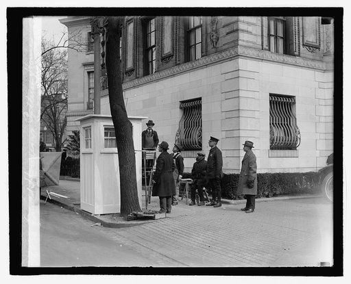 Guard houses at Patterson house, 3/1/27