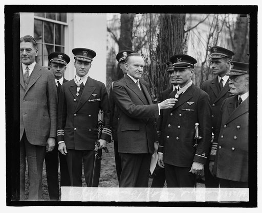 Comdr. Byrd, Coolidge, Bennett, 2/19/27