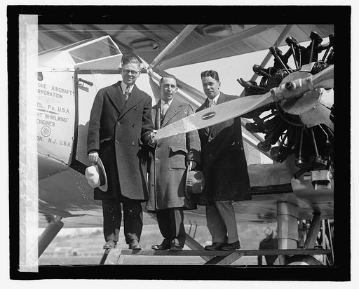 Edgar N. Gott, Lt. Comdr. Noel Davis & Lt. Comdr. Stanton H. Wooster, 4/11/27