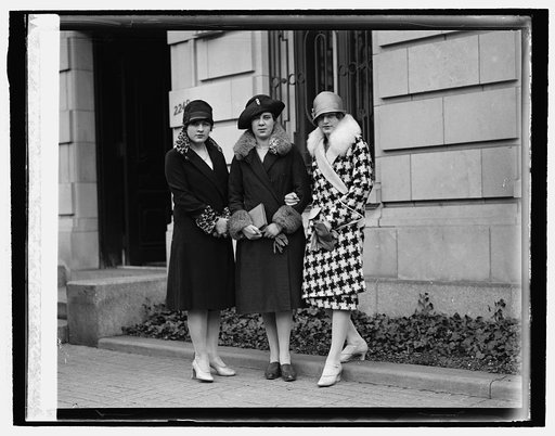 Misses Bostrom, Miss Hammerberg (center)
