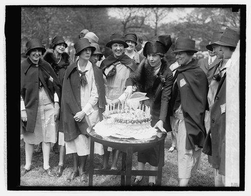 Mrs. Coolidge with visiting Nurse Society, 4/26/27