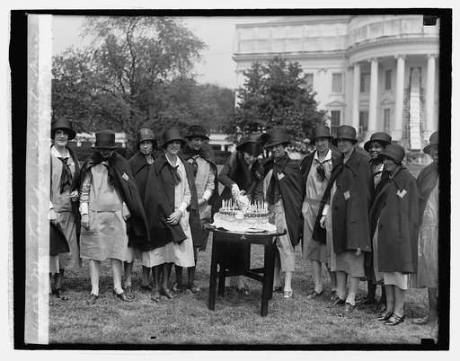 Mrs. Coolidge with visiting Nurse Society, 4/26/27