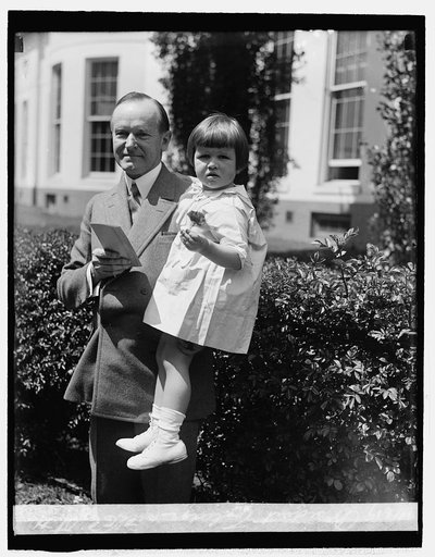 President Coolidge with Eliz Stitt, [4/28/27