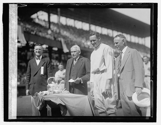 Walter Johnson, 20th yr. celebration, Aunton Stephan, Kellogg, Johnson & Griffith, 8/2/27
