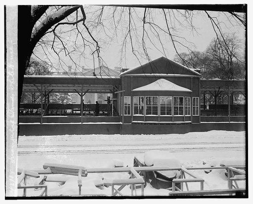 Inaugural stands, White House, [2/21/29