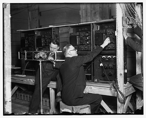 Testing installation for broadcasting the Inauguration, 2/27/29