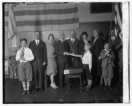 Minister of Uruguay at Jackson School, 2/19/29
