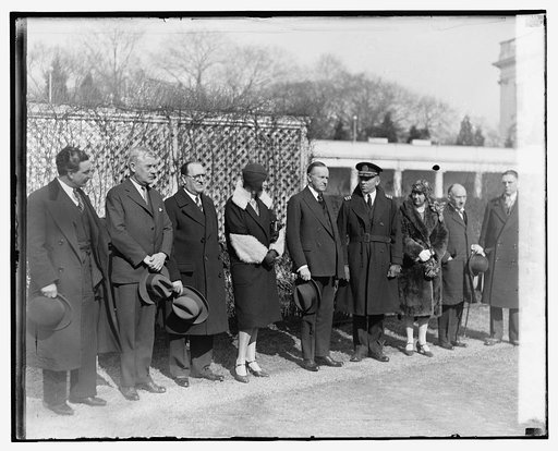 Coolidge with Cap. Geo. Fried, 2/3/29