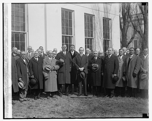 Coolidge with Grand Masters of Masons, 2/20/29