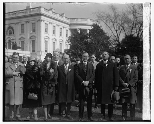Coolidge with Mason Contractors Assn., 2/11/29