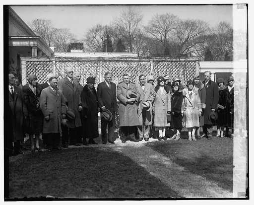 Iowa group with Hoover, 3/6/29