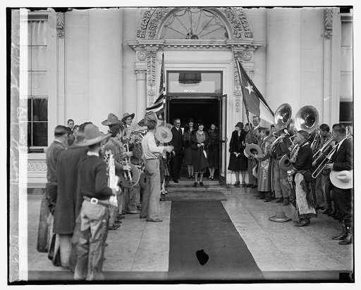 Mrs. Hoover and Cowboy band, 3/5/29