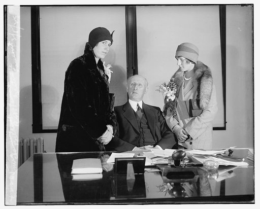 Mrs. Chauncey Belknap, Robt. P. Lamont, Gertrude Lamont, 3/5/29