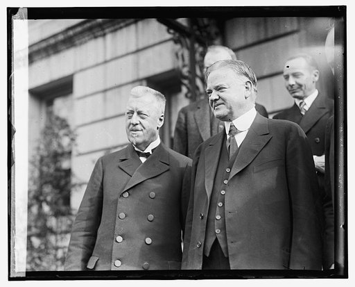 Hoover with Capt. Eichner, Hugo Eckner