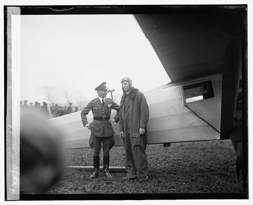 Lindberg at Bolly [i.e., Bolling] Field