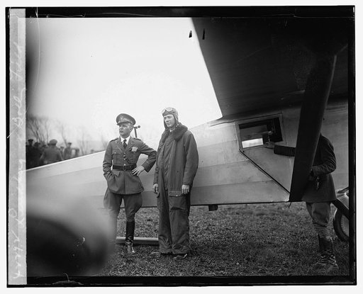 Lindberg at Bolly [i.e., Bolling] Field