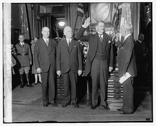 Swearing in of Patrick J. Hurley, 3/15/29