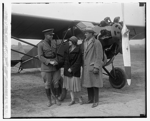 Maj. Howard P. Davidson, Miss Ruth Nichols, Robt. C. Oertel, 3/19/29