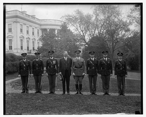 Hoover & High School Cadet Officers, 4/15/29