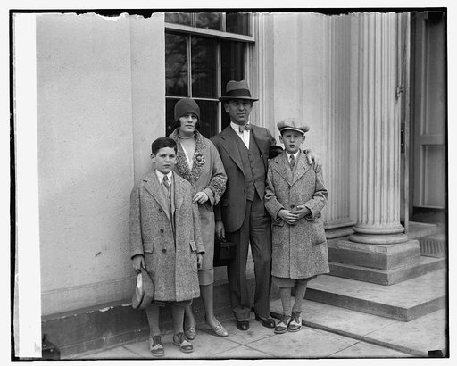Rube Goldberg & family, 4/4/29