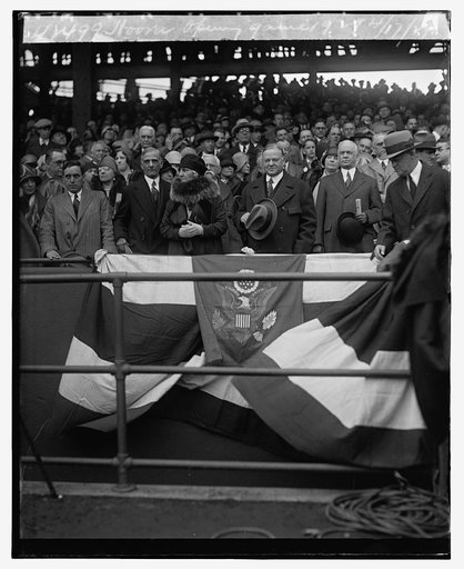 Hoover, Opening game, 1929, 4/17/29