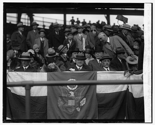 Hoover, Opening game, 1929, 4/17/29