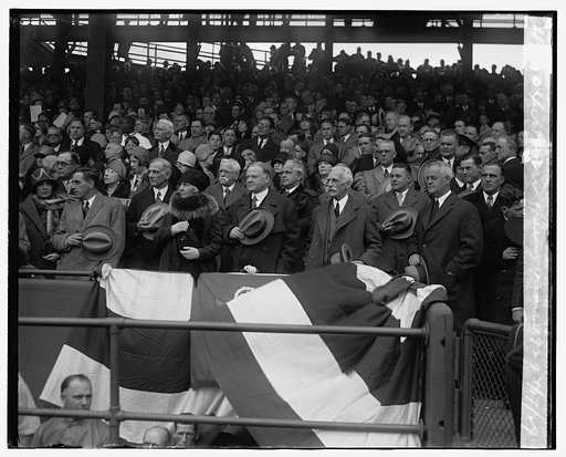 Hoover, Opening game, 1929, 4/17/29