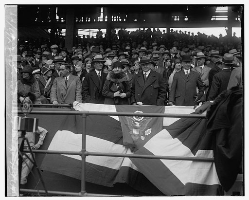 Hoover, Opening game, 1929, 4/17/29