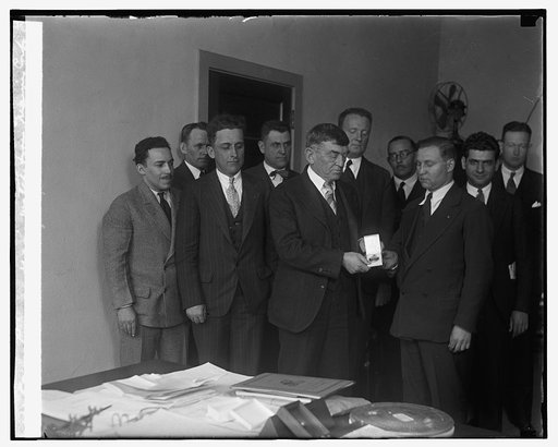 Lejeune receives watch from Marine Corps League, 4/15/29