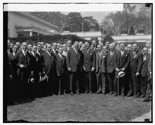 Hoover with Nat. Federation of Temple Brotherhoods, 4/8/29