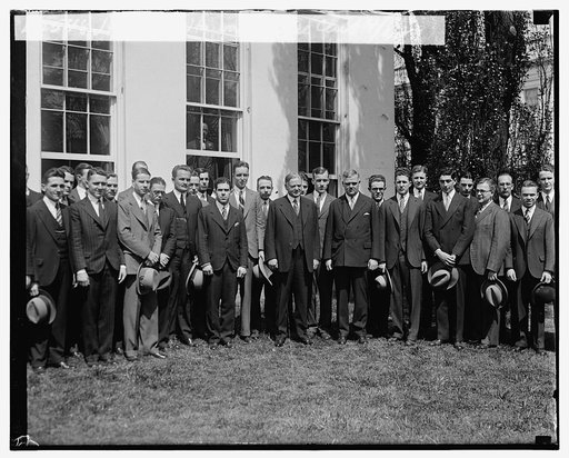 Hoover with Harvard Glee Club, 4/8/29