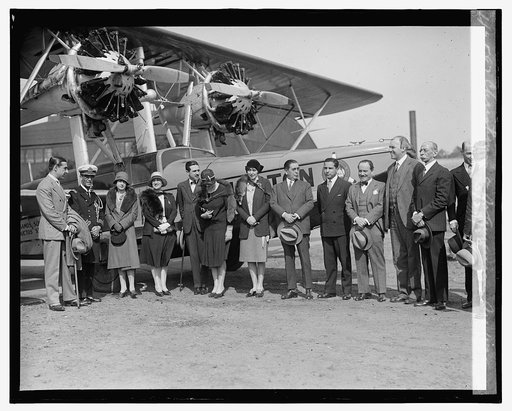 Christening a So. American Air Way plane, 5/23/29