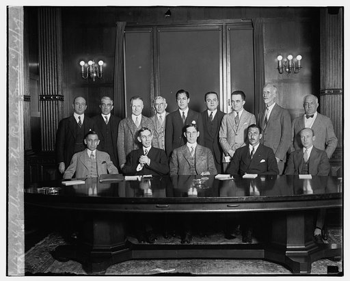 Wilbur with Radio group, 5/24/29