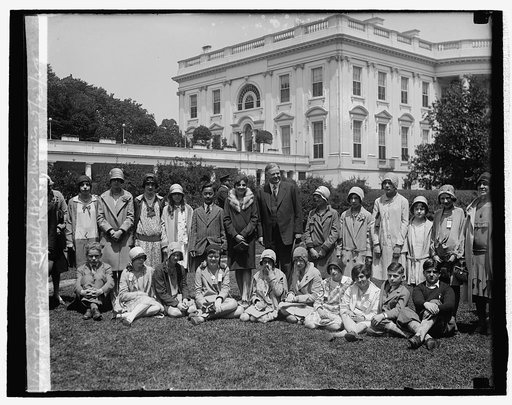 Hoover & spelling bee winners, 5/3/29