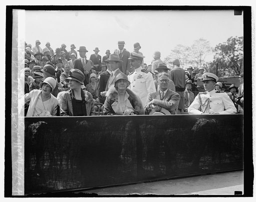 Mrs. Hoover at Davis Cup matches, 5/23/29
