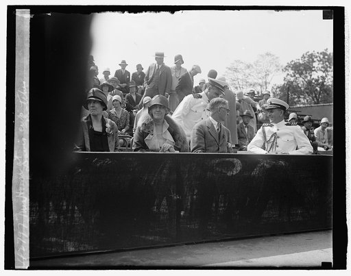 Mrs. Hoover at Davis Cup matches, [5/23/29