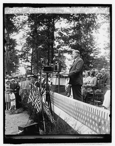 Hoover at Madison, Va., celebration, 8/17/29