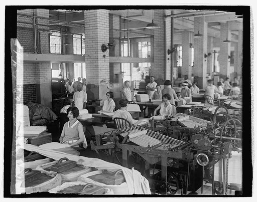 Bureau of Eng. & Printing, wetting the paper, 6/26/29