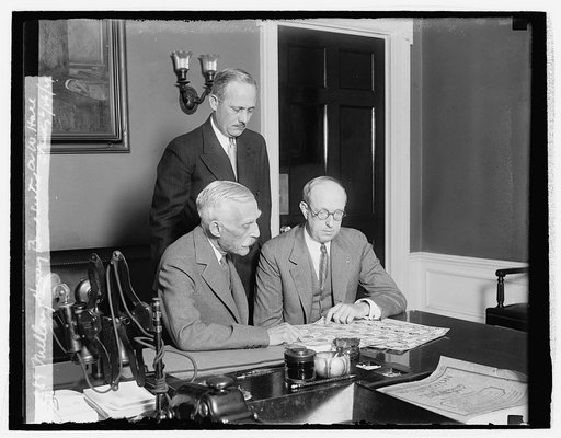 Mellon, Henry Bond, seated; A.W. Hall standing, 6/26/29