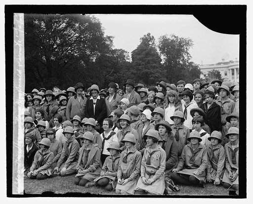 Mrs. Hoover, Mrs. MacDonald & scouts, 10/5/29
