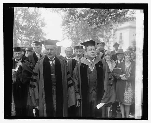 MacDonald at G.W. Univ., 10/9/29
