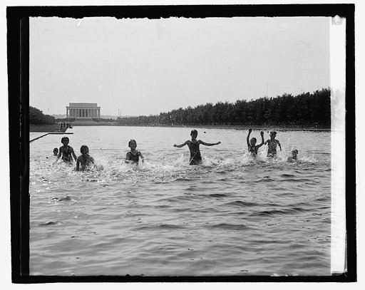Bathing at Lincoln Memorial, 7/9/29