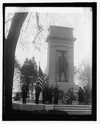 Jno. Paul Jones statue, Navy Day, 10/25/29