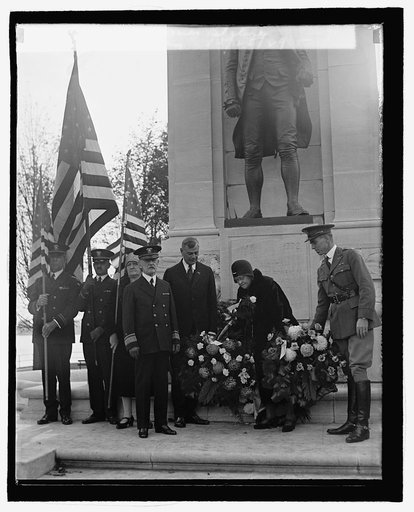 Jno. Paul Jones statue, Navy Day, 10/25/29